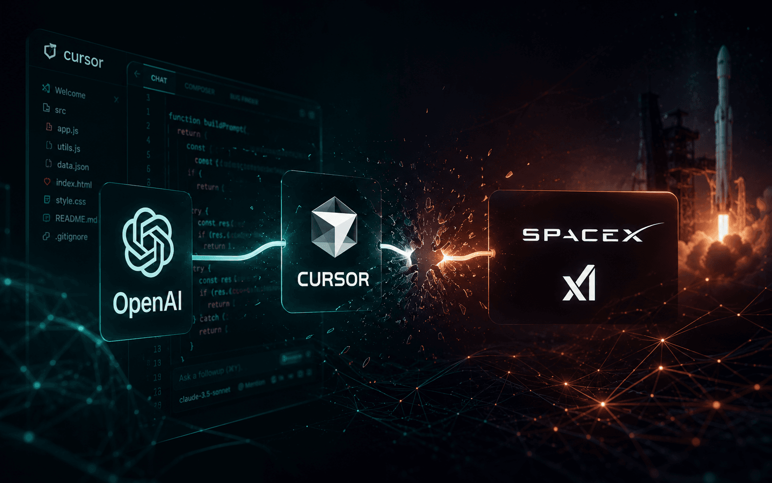 A Guerra da IA Chegou aos Aplicativos: Por Que a OpenAI Está Deixando o Cursor