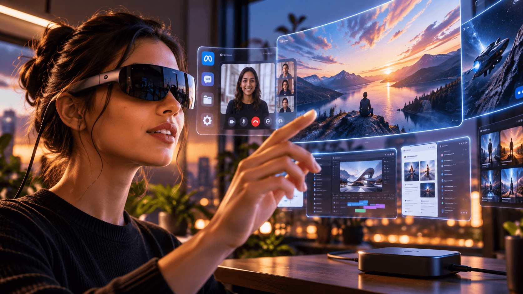 A Meta quer colocar a realidade virtual em um par de óculos