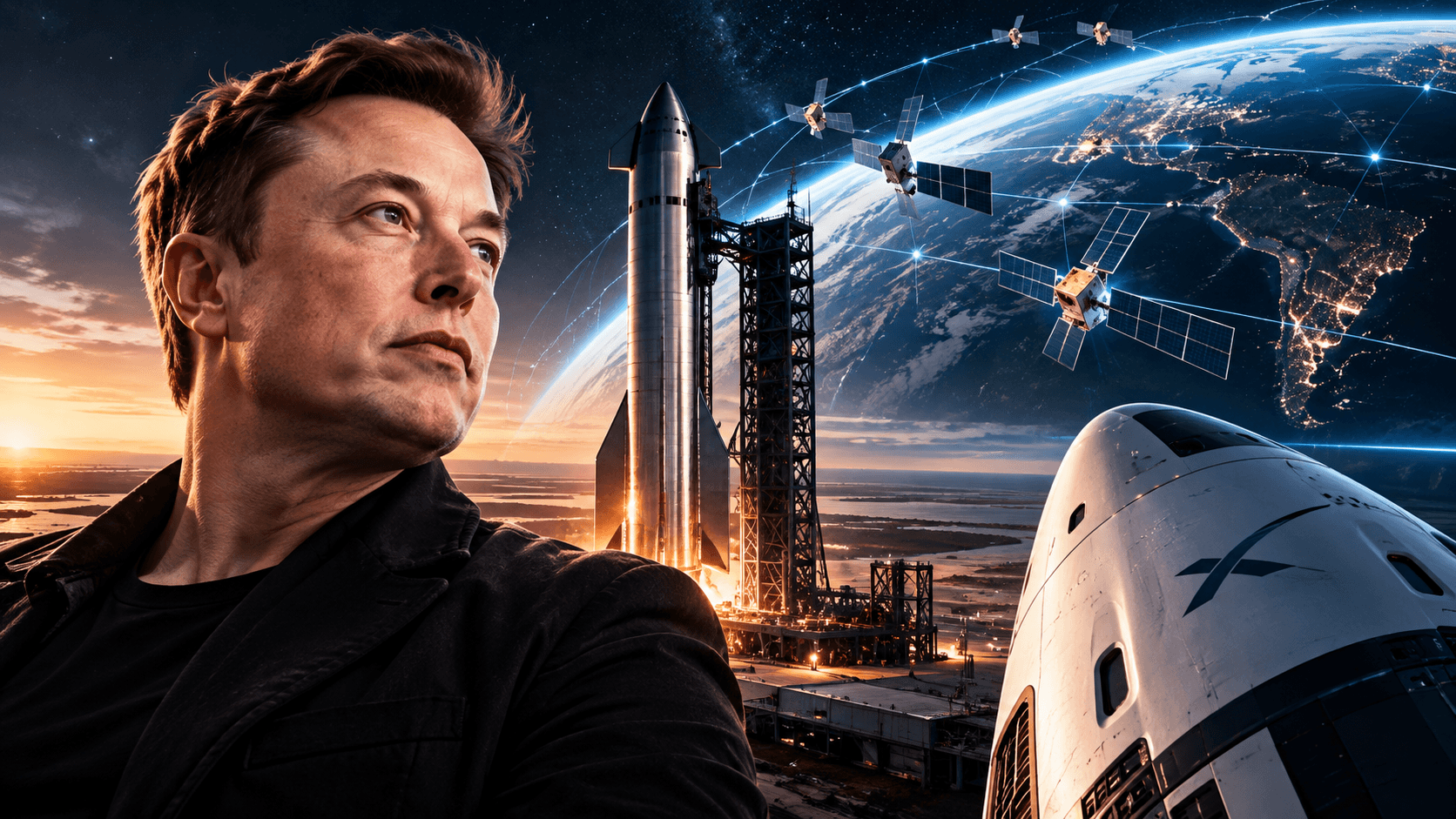 Elon Musk diz que a SpaceX pode valer US$ 12 quatrilhões: o que sustenta essa visão?