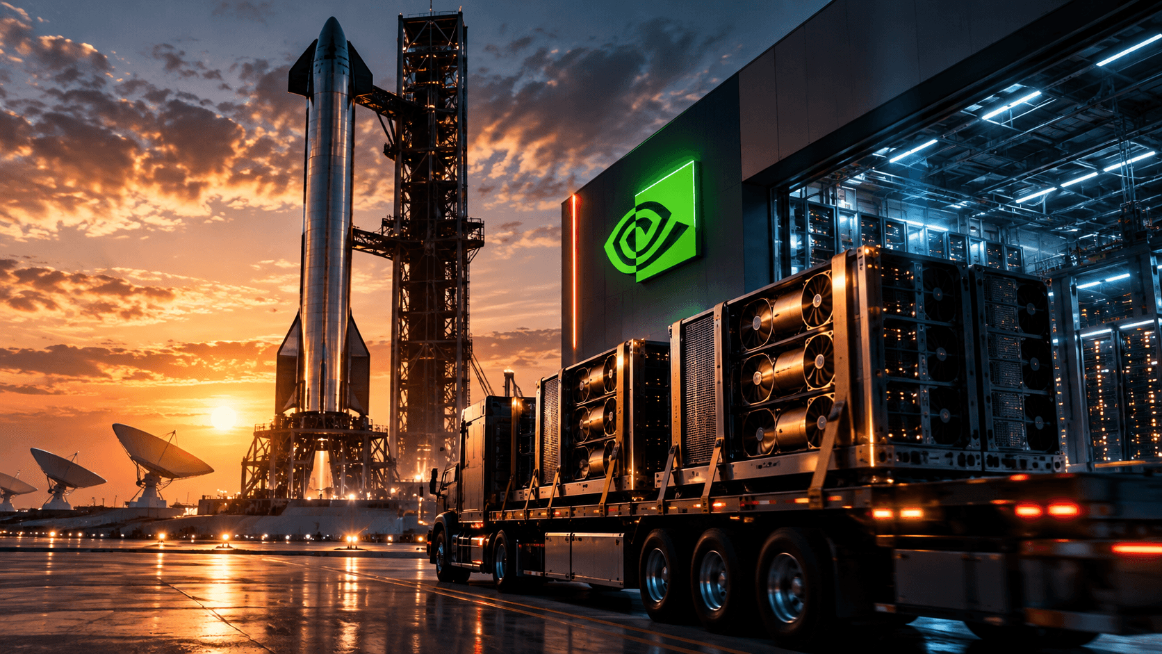 SpaceX levanta R$ 216 bilhões para comprar chips de IA da NVIDIA: o que está por trás da operação