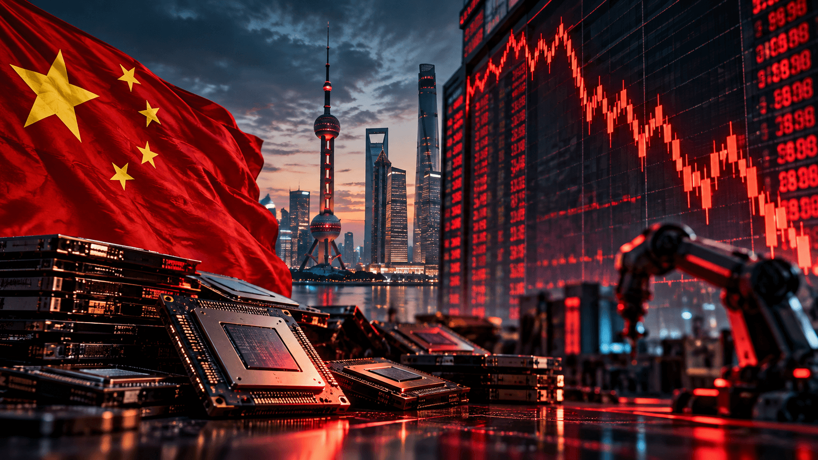 A bolha da IA na China estourou? A queda de US$ 480 bilhões revela os riscos da corrida tecnológica